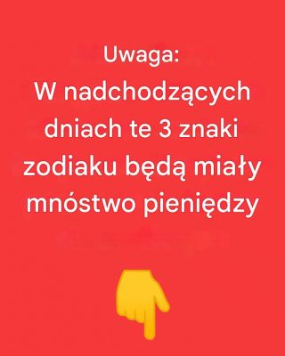 Uwaga: W przypadku wystąpienia tych 3 znaków zodiaku, które zostaną utracone, zostaną wydalone pieniądze