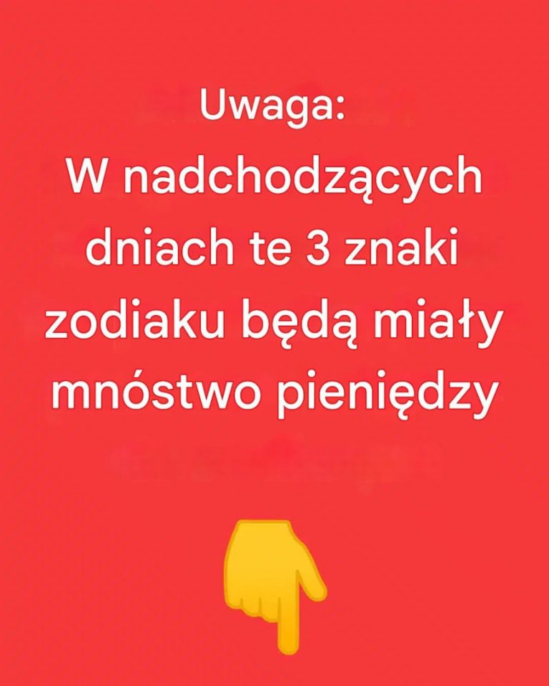 Uwaga: W przypadku wystąpienia tych 3 znaków zodiaku, które zostaną utracone, zostaną wydalone pieniądze