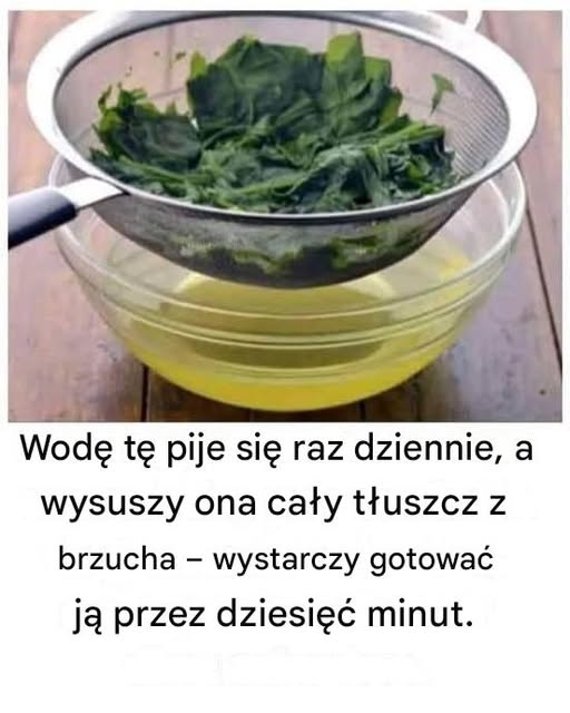 Pij tę wodę, a zauważysz efekty.