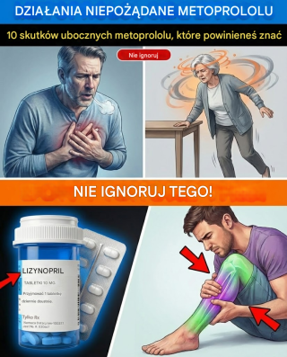 10 skutków ubocznych metoprololu często pomijanych w rozmowach