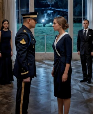 „Fajna sukienka” – zadrwiła moja mama. „Zapomniałeś też zaktualizować identyfikator?” Śmiali się – aż helikopter wylądował.