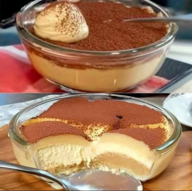 Tasses z budyniem tiramisu