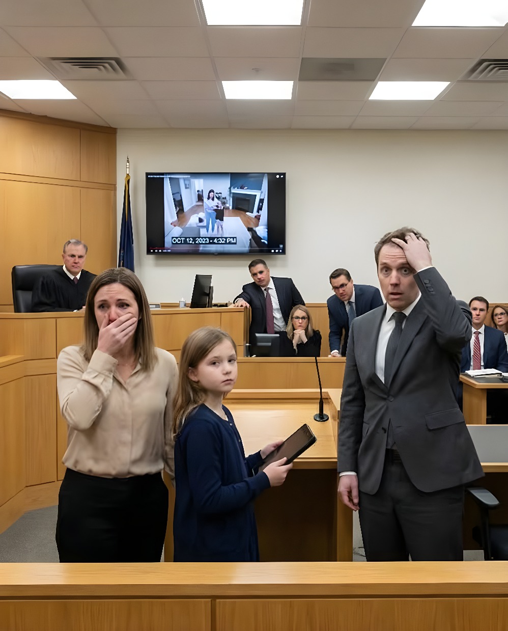 Mój mąż złożył pozew o rozwód, a moja dziesięcioletnia córka zapytała sędziego: „Wasza Wysokość, czy mogę pokazać panu coś, o czym mama nie wie?”