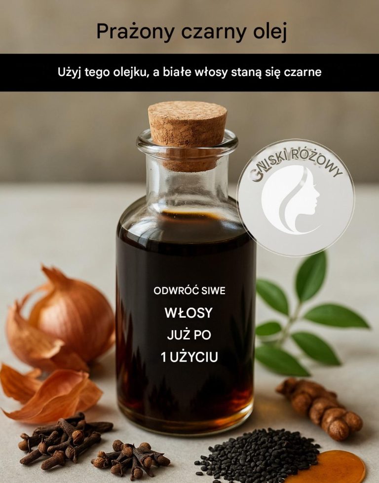 Kuracja z pieczonych skórek cebuli na siwe włosy