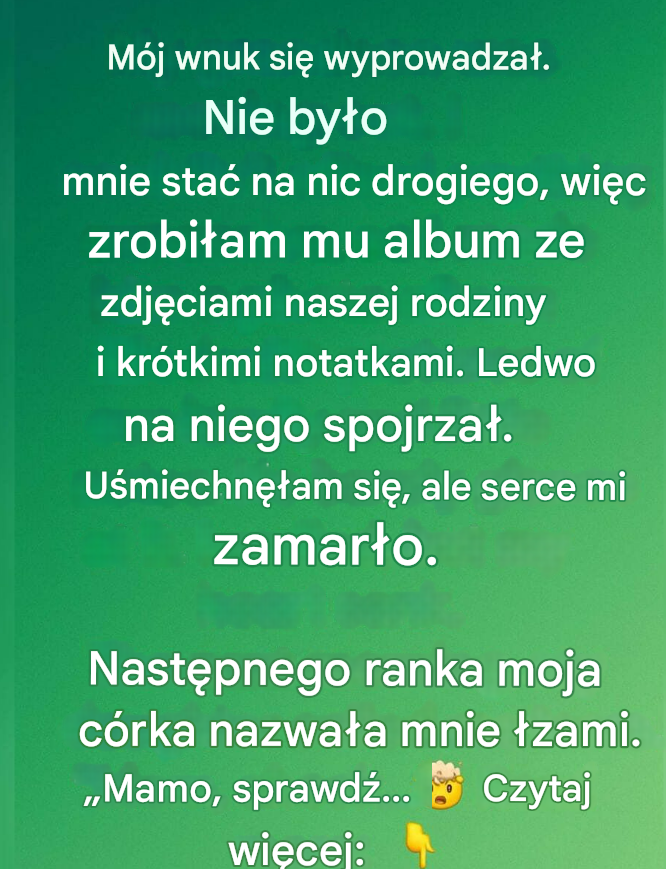 Pamiątka, która przemówiła prosto do serca